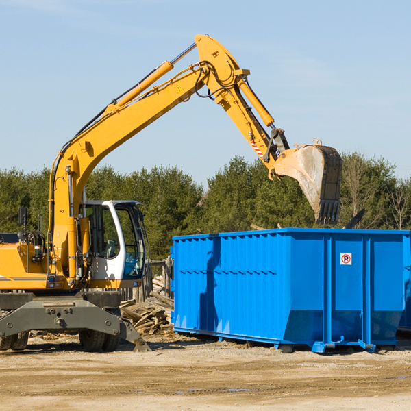 what size residential dumpster rentals are available in Plandome Manor NY